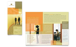 HR Consulting Tri Fold Brochure Template