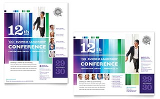 Business Leadership Conference Poster Template