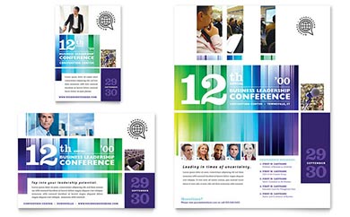 Business Conference Advertisement Design Example