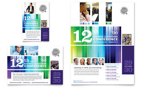 Business Leadership Conference Flyer & Ad Template Design