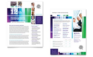 Business Leadership Conference Datasheet Template