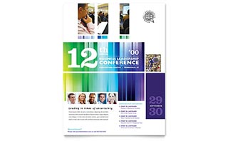 Business Leadership Conference Flyer Template