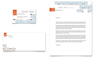 Civil Engineers Business Card & Letterhead Template