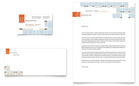 Civil Engineers Business Card & Letterhead Template Design