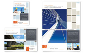 Civil Engineers Flyer & Ad Template Design