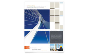 Civil Engineers Flyer Template Design