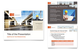 Civil Engineers PowerPoint Presentation Template Design