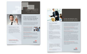 Corporate Business Datasheet Template Design