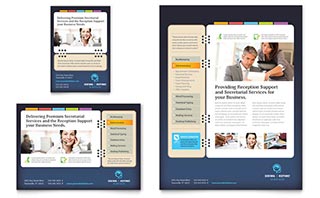 Secretarial Services Flyer & Ad Template