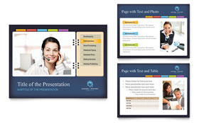 Secretarial Services PowerPoint Presentation Template Design