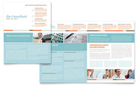 Management Consulting Newsletter Template Design