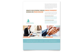 Management Consulting Flyer Template Design