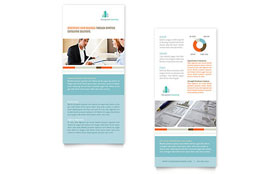 Management Consulting Rack Card Template Design