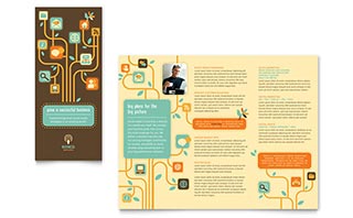 Business Services Tri Fold Brochure Template