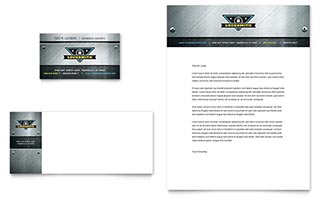 Locksmith Business Card & Letterhead Template