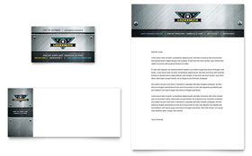 Locksmith Business Card & Letterhead Template Design