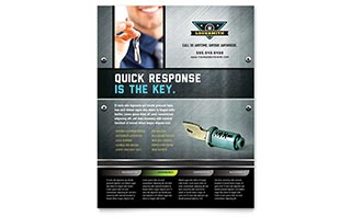 Locksmith Flyer Template