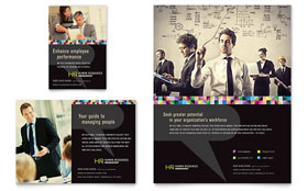 Human Resource Management Flyer & Ad Template Design