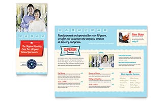 Laundry Services Brochure Template