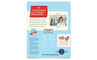 Laundry Services Flyer Template