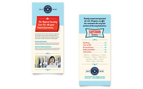 Laundry Services Rack Card Template Design