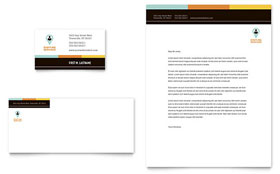 Recruiter Business Card & Letterhead Template Design