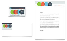 Business Analyst Business Card & Letterhead Template Design