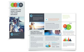 Business Analyst Tri Fold Brochure Template Design