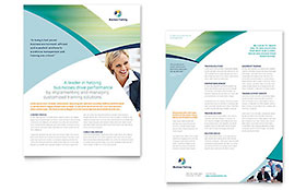 Business Training Datasheet Template Design