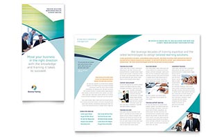 Business Training Tri Fold Brochure Template