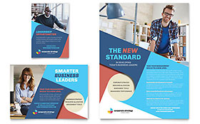 Corporate Strategy Flyer & Ad Template Design