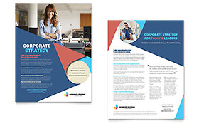 Corporate Strategy Datasheet Template Design