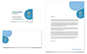 Employment Agency Business Card & Letterhead Template Design