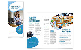 Employment Agency Tri Fold Brochure Template Design