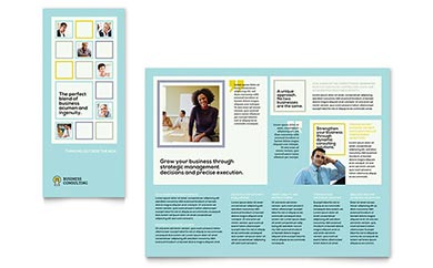 Business Consultant Tri-Fold Brochure Design Example