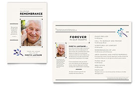 Funeral Services Newsletter Template Design