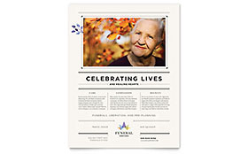 Funeral Services Flyer Design Template