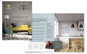 Interior Design Brochure Template Design