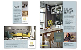 Interior Design Flyer & Ad Template Design