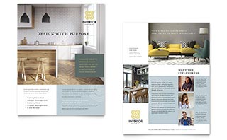 Interior Design Datasheet Template