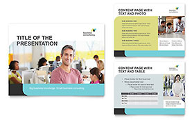 Small Business Consultant PowerPoint Presentation Template Design