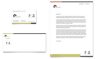 Veterinary Clinic Business Card & Letterhead Template