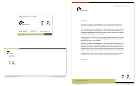 Veterinary Clinic Business Card & Letterhead Template Design