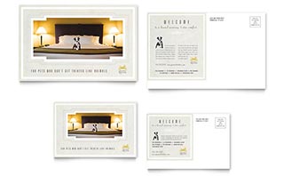 Pet Hotel & Spa Postcard Template