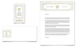 Pet Hotel & Spa Business Card & Letterhead Template