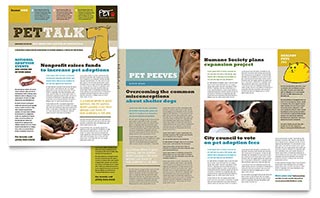 Animal Shelter & Pet Adoption Newsletter Template