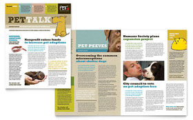 Animal Shelter & Pet Adoption Newsletter Template Design