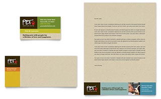 Animal Shelter & Pet Adoption Business Card & Letterhead Template