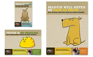 Animal Shelter & Pet Adoption Flyer & Ad Template