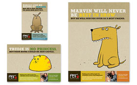 Animal Shelter & Pet Adoption Flyer & Ad Template Design